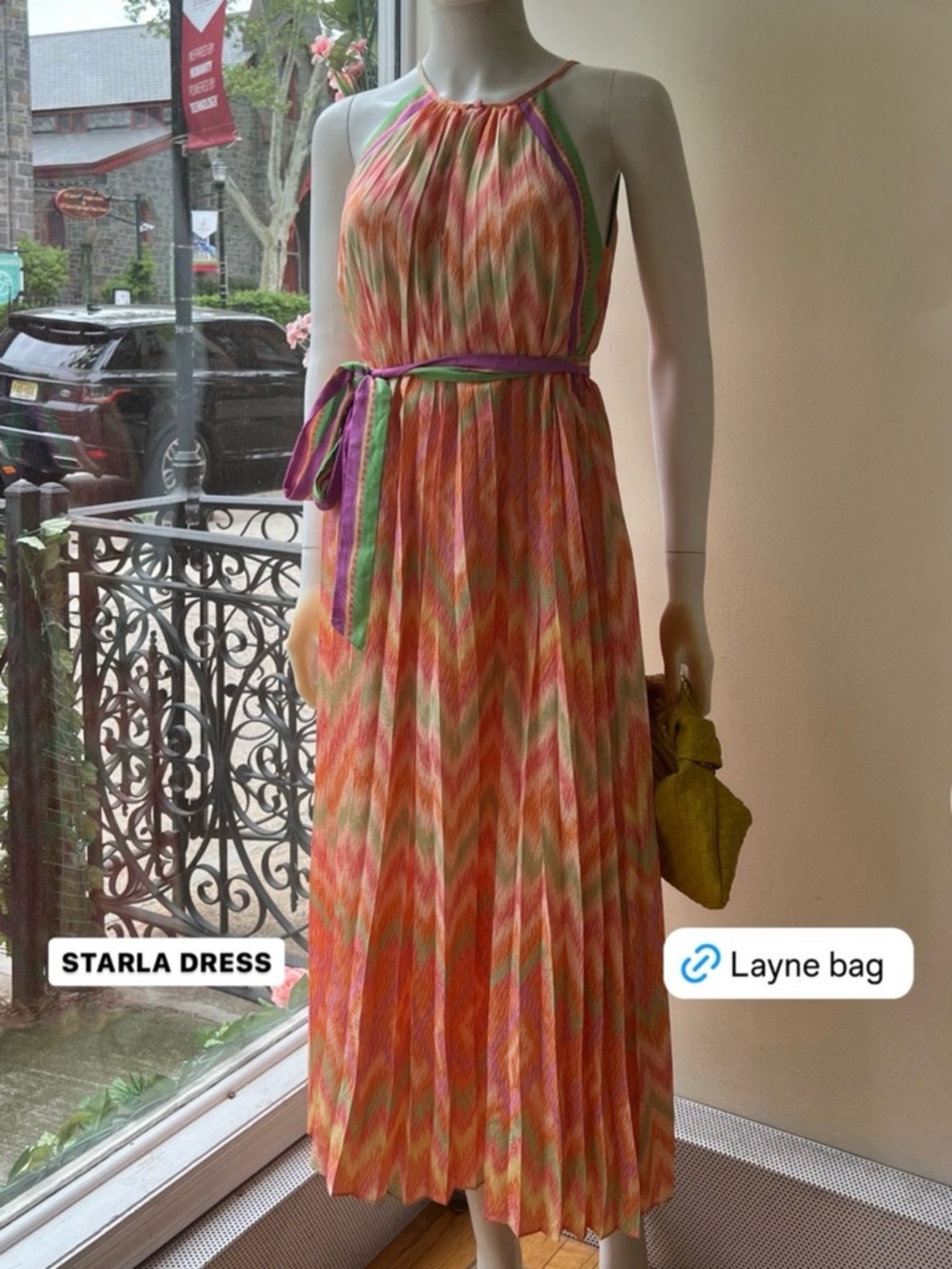 Current Air - Vibrant Multicolor Sleeveless Maxi Dress S